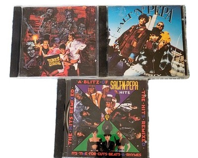 Salt N Pepa CD Lot of 3 :  Very Necessary  Blacks Magic   The Hits Remixed EUC