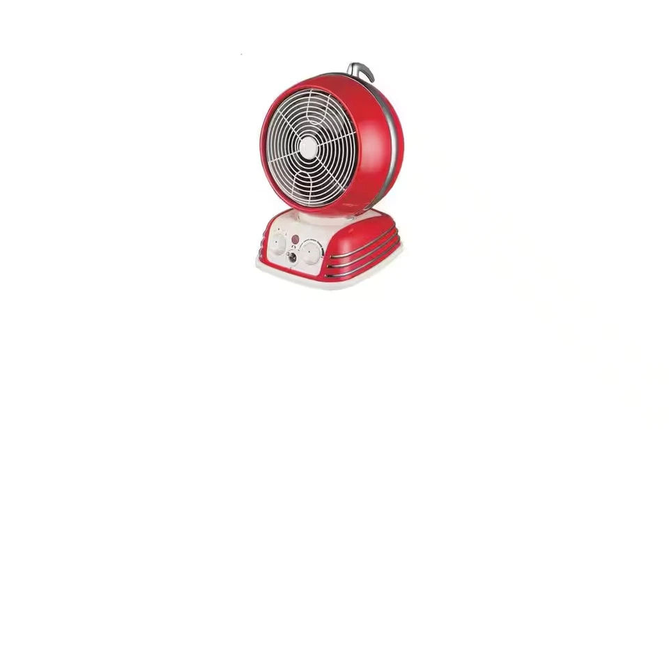 Ventilador Calentador Eléctrico Diseño Retro 5200 BTU en Rojo Foto 4 de 4