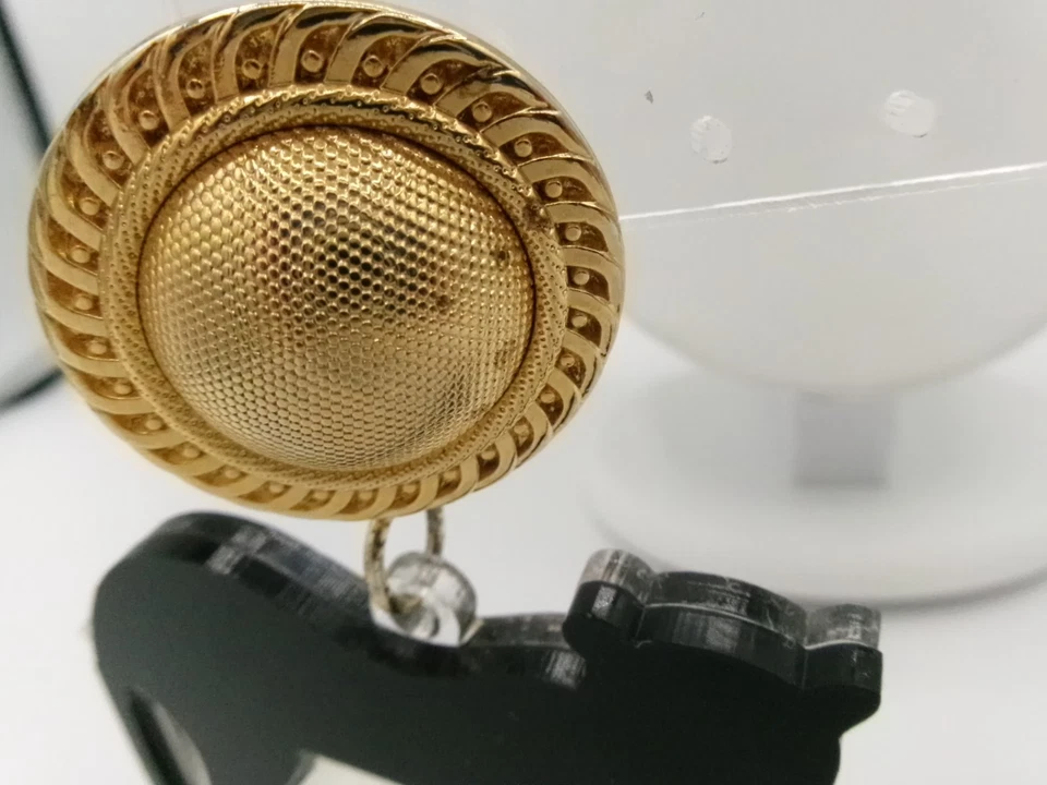 Ретро резной Lucite акриловая черная пантера треугольник взлетно-посадочная полоса падение пирсинг серьги - Изображение 3 из 4