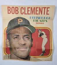 1970 Topps Insert Roberto ( Bob) Clemente Poster #21 , Pittsburgh Pirates -READ
