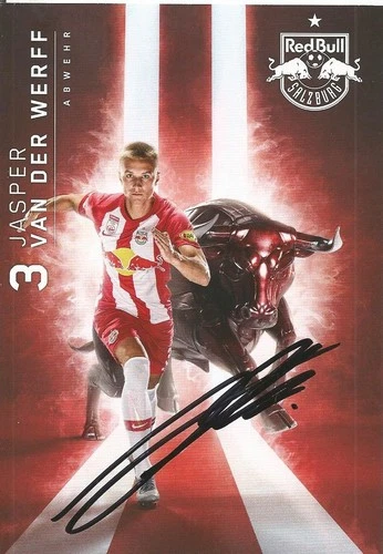 Jesper van der Werff / Red Bull Salzburg / 2019-2020 Season / Autograph Card