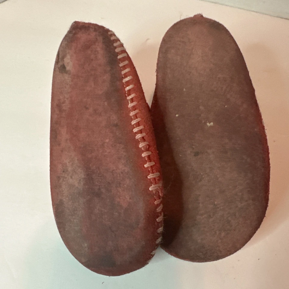 ZAPATOS MOCASÍN BEBÉ INFANTIL TALLA 5 MINNETONKA Borgoña GAMUZA CUERO Unisex Foto 3 de 3