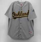 VTG Oakland Athletics Jersey Men 44 Gray Rawlings Authentic Stitched MLB Y2K *