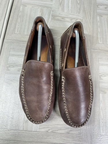 Johnston Murphy Flex Driving Moccasin Loafer Boat Shoe Slip On Men 10.5 Leather - Picture 4 of 15