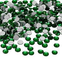 400 Stk. SS30 Runde Strasssteine 6,3-6,5Mm DunkelgrüN FüR Glas