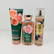 ROSE Bath & Body Works 3 pc  gift set (mist, cream, wash)_Free Shipping