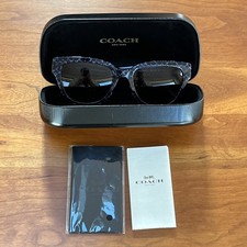 Coach 57654L Sapphire Pearl Signature C Sunglasses w/ Original Case/Accessories