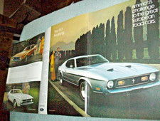 Ford Mustang Mach I Grande 1971 71 y techo rígido plegable anuncio de auto de gran carga