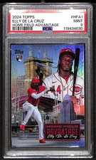 2024 Topps Baseball Series 1 Home Field Advantage Rookie Elly De La Cruz PSA 9