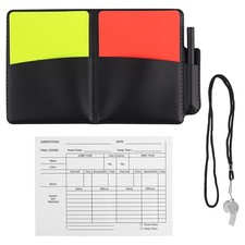Referee Whistle Warning Football Referee Kit Yellow Red Cards R5T81778
