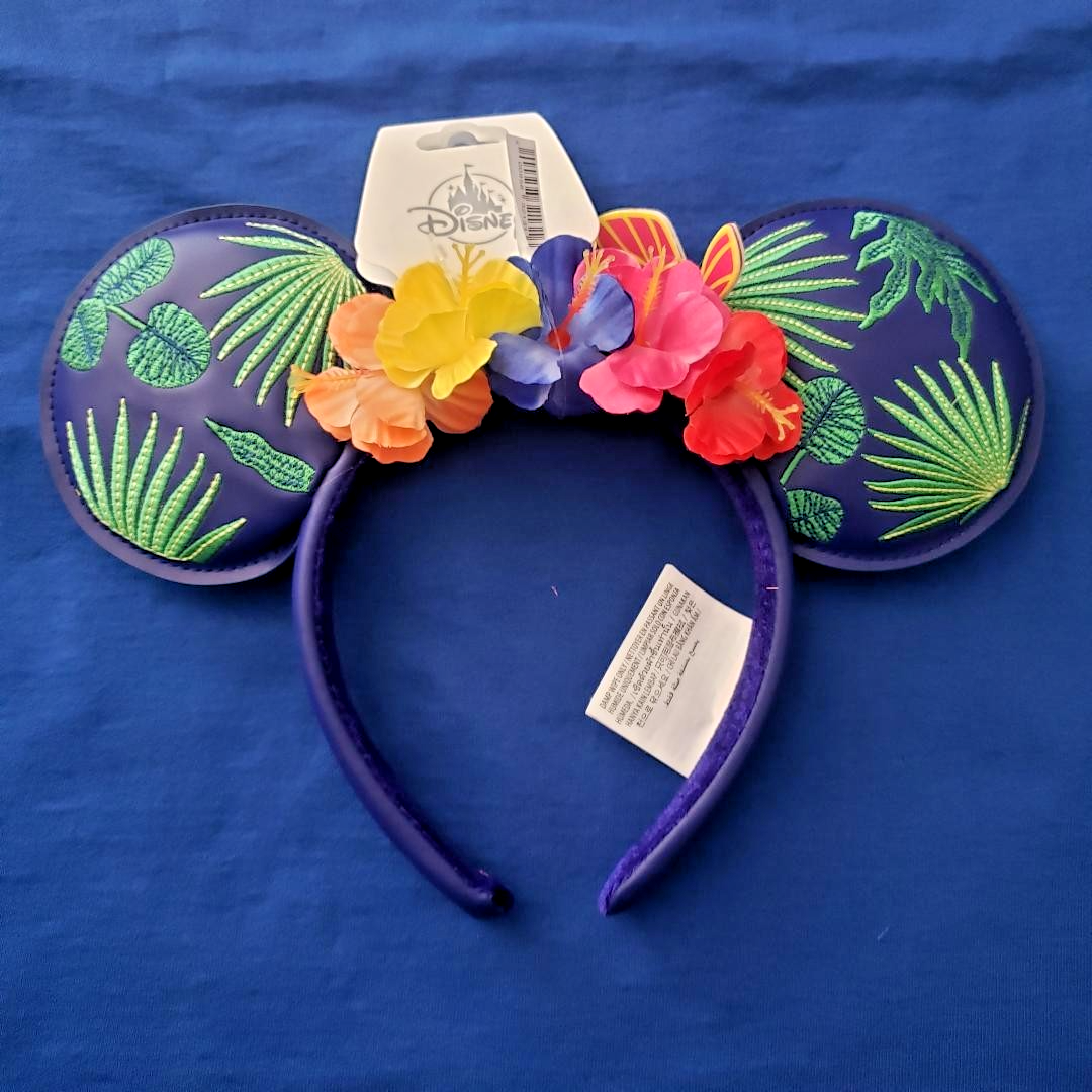 Disney Parks Encanto Minnie Mouse Ears Headband Butterfly Design Disney Parks Encanto Flowers & Butterfly Minnie Mouse Ear  main image 4