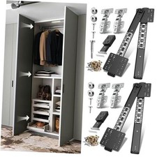 Pocket Door Slide kit, Pivot Door Slide Hardware Insert with 14 Inch 4.0