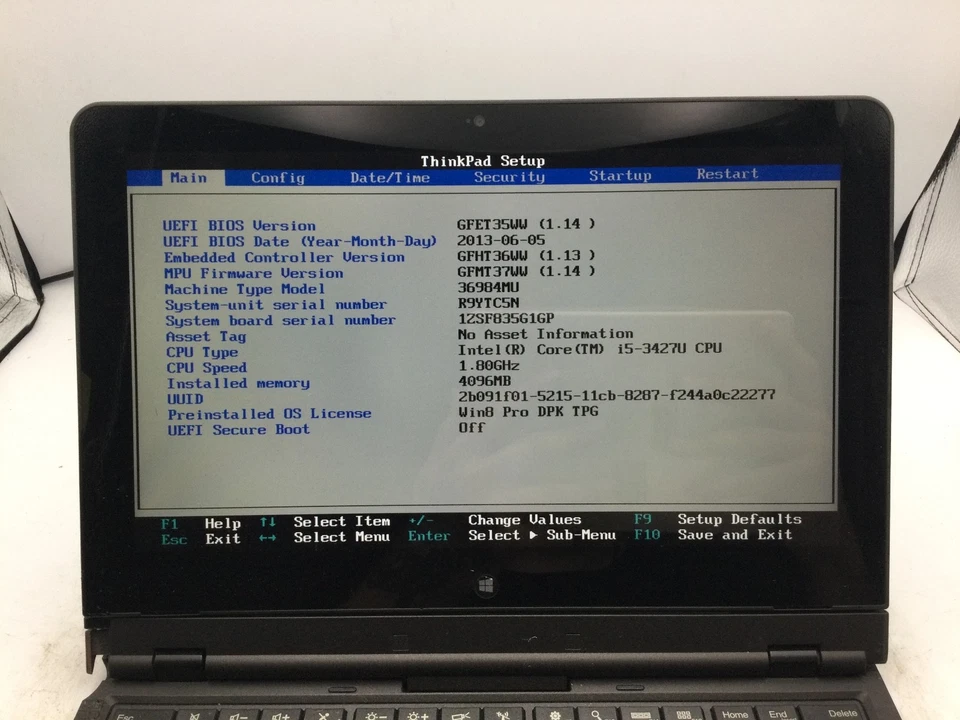 LENOVO THINKPAD HELIX 11" ULTRABOOK - INTEL I5 3427U - 4GB RAM - READ DESC - BB! - Image 2 of 4