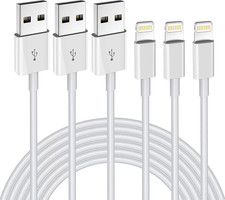 Iphone Charger 3Pack 6FT USB a to Lightning Cable Mfi Certified