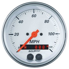 Autometer 3-38 Speedometer 120mph Gps Arctic White Series 1349 Autometer 3-38 Speedometer 120mph Gps Arctic White Series 1349