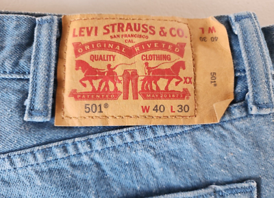 Men's Levi's 501 White Oak Cone Denim Original Button Fly Jeans