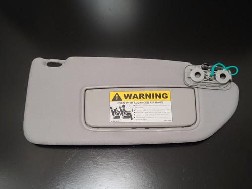 2003 - 2006 Volvo XC90 Right GRAY Cloth Homelink Sun Visor DRIVER W/ Lights - Picture 6 of 7