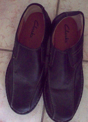 Men\'s CLARKS Loafers Slip-ons Sz 13M Black Suede Collection Cushion w/Ortholite Amazon.com | Clarks Men main image 2