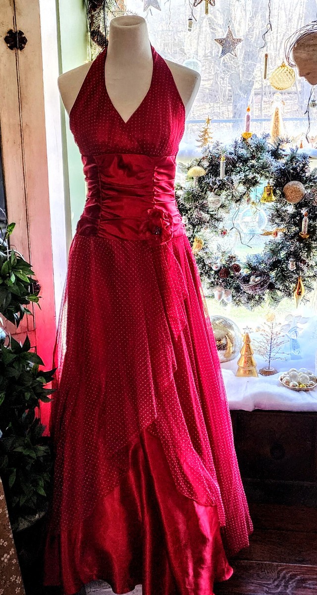 formal masquerade ball dresses Gown Long Sleeve Dresses Length Masquerade Evening Gown Swiss Dot