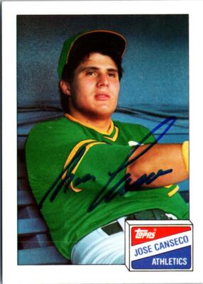 2018 Jose Canseco auto ホゼカンセコ 直筆サイン JOSE CANSECO Signature Card AUTO signed Autographed A's