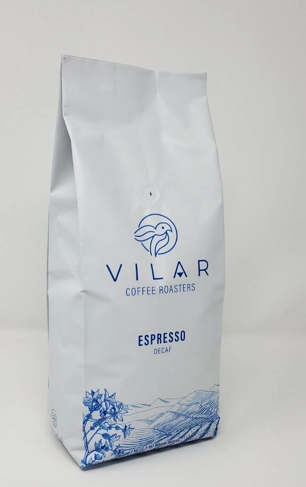 1 кг, 2,2 фунта Vilar без кофеина эспрессо кофейные зерна средний, без кофеина, цельные зерна - Изображение 2 из 4