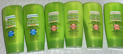 Lot of 6 GARNIER FRUCTIS Sleek & Shine / Daily Care Conditioner 2 OZ TRAVEL SIZE
