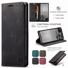 For Samsung Galaxy S24 S23 S22 S21 S20+ Ultra FE Wallet Case Leather Flip Cover