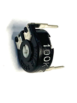 100kΩ, 1 Um, RM10, 150mW, 200V, 70°, PT10,  PT10LV10-104A2020, PIHER,  4 Stück