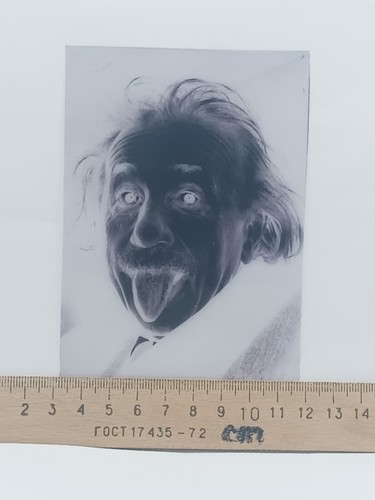 pellicola negativa fotografica, fotografia albert einstein - Foto 3 di 4