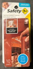 SAFETY Baby Proofing Locks Safety1st Spring-Loaded Cabinet  Drawer 10pk