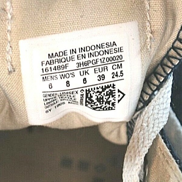 SAOLA Converse 161489F All Star in Blu Avorio Donna 8 Uomo 6