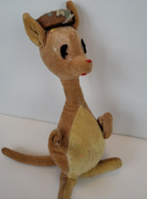 Vintage Dream Pets Kangaroo Matilda Plush Poseable Arms OOAK Needs Repair Dakin