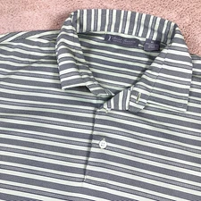 DANIEL CREMIEUX Signature Mens XL Performance Green Navy Short Sleeve Polo Shirt