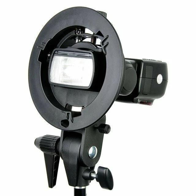 US Godox S-type Bracket Speedlite Adapter Holder Bowens for AD200 AD200Pro Flash - Image 2 of 4