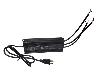 LED Driver 300Watts(100W X3)12V DC Low Voltage Output, Waterproof IP67 LED Power