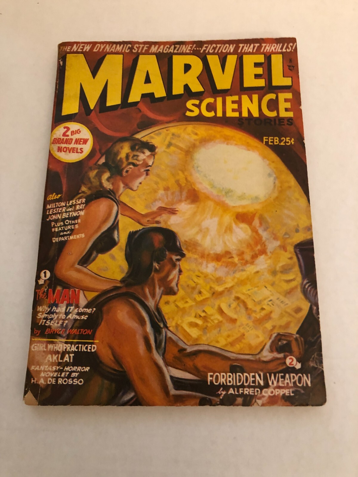 Marvel Science Stories Vol. 3 No. 2 February 1951 Lester Del Rey