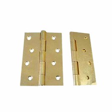 4Trade travis perkins hinges 2 Pack 4 Ball Bearing 100x75x3mm electro Brass 