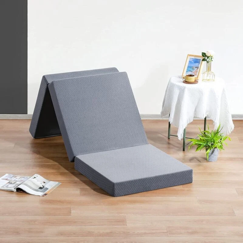 PrimaSleep 4 Inch Tri Folding Topper Single Guest Bed 4 inch