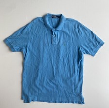 VTG Polo Ralph Lauren Light Blue Polo Shirt XL Golf Classiccore Pony Logo