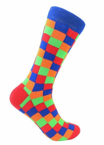 3 Paar bunte lustige Anzugsocken für Herren türkische Baumwolle Geschenkbox Passform Schuhgröße 8-12 - Bild 4 von 9