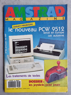 AMSTRAD MAGAZINE 26 Septembre 1987 - Schneider CPC 8-bit Retro Computer Gaming