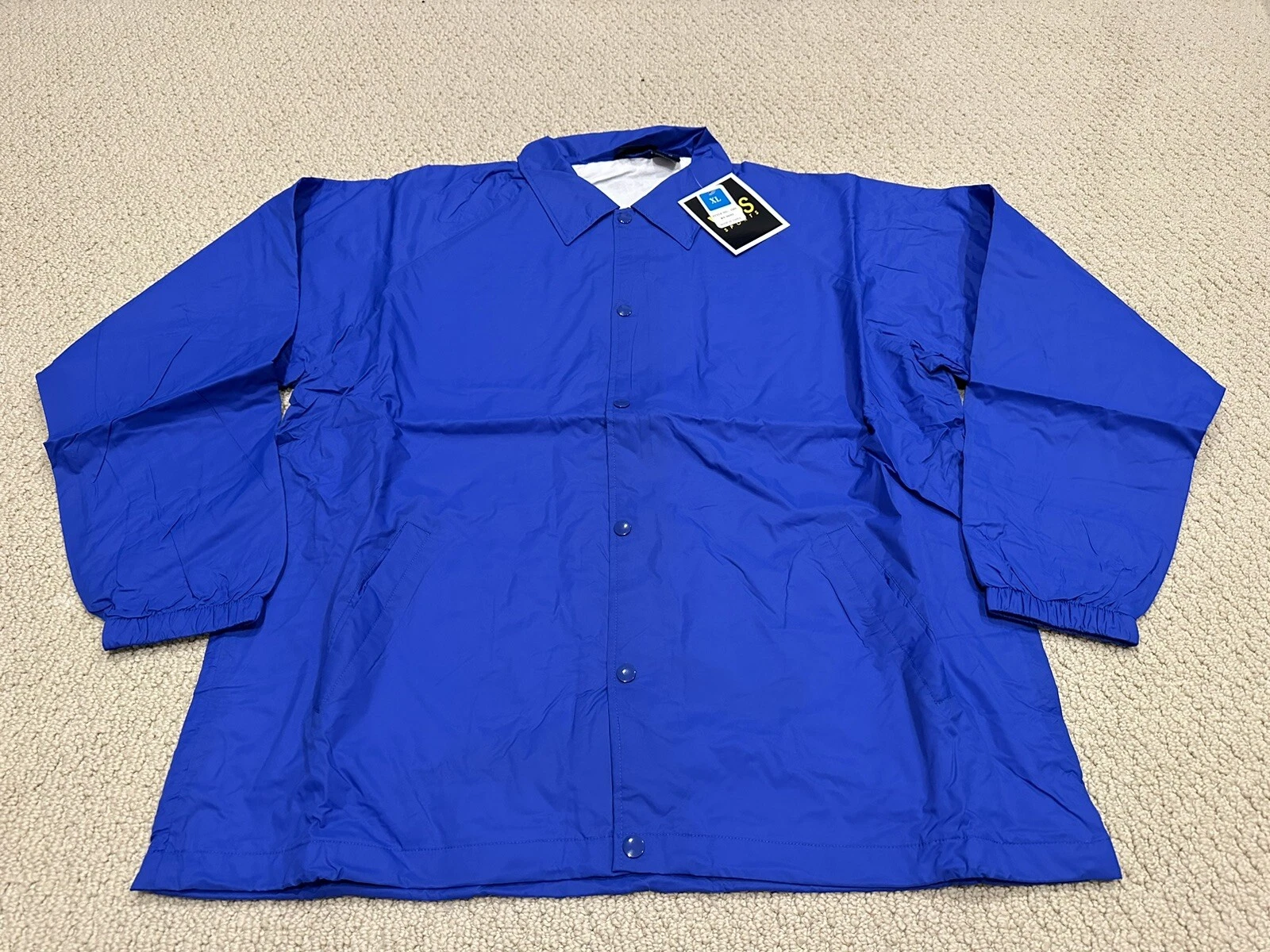 COACH Giacca da allenatore a scatto nuova con etichette VOS blu reale blu reale nuova con etichette TUTTE LE TAGLIE