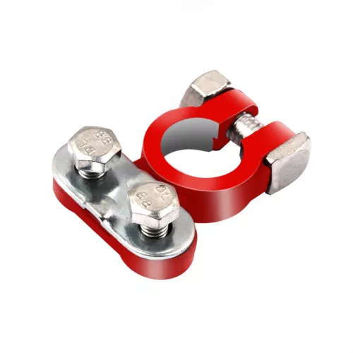 Universal 2 Car Battery Terminal Connector Top Post Positive Negative Heavy Duty - Picture 3 of 12