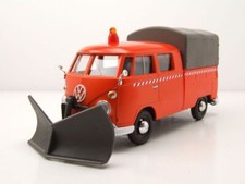 MOTOR MAX - Véhicule de couleur orange avec chasse neige – VW Type 1 - 1/24 -...