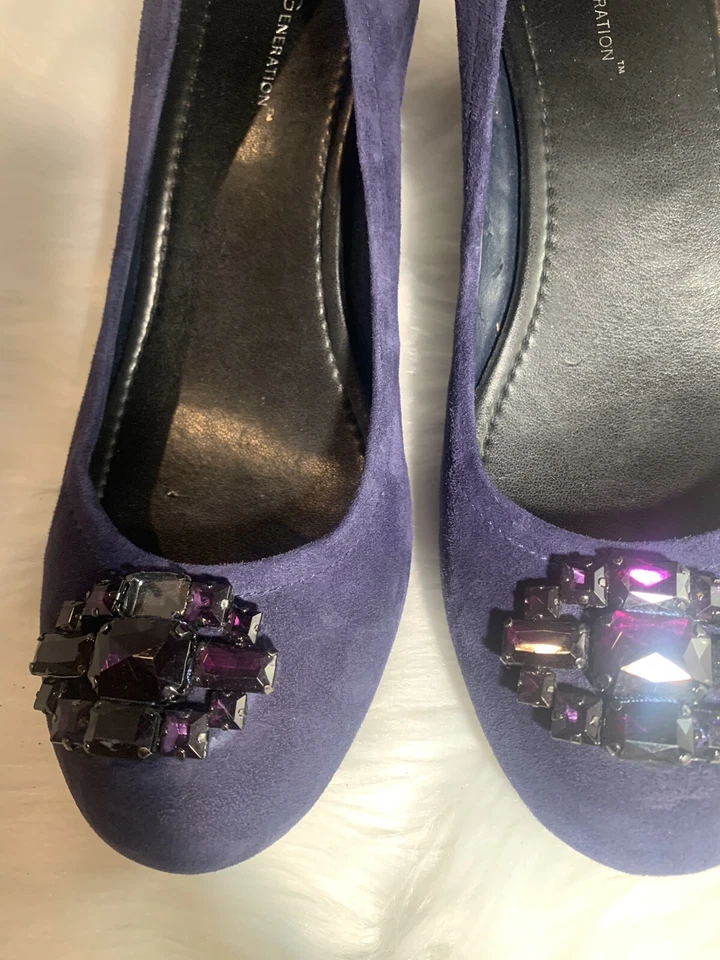 BCBGeneration Treese Women's Wedge Pump Blue Fusion Size 8.5M MSRP 89 - Image 4 of 4