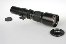 Vivitar 500mm f/8.0 Preset Telephoto Lens - T Mount - Black