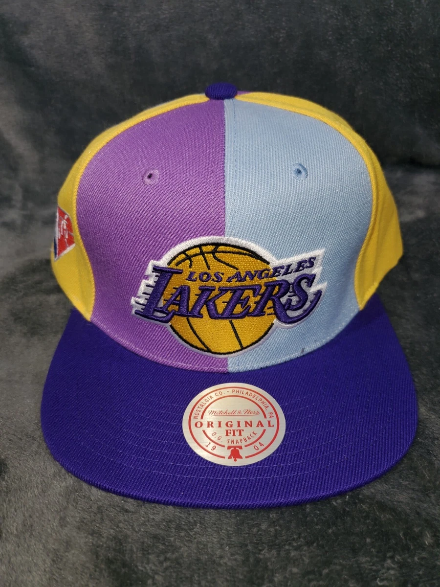 Mitchell & Ness Los Angeles Lakers Snapback Hat for Men -  Purple/Black/Yellow - Cap for Men