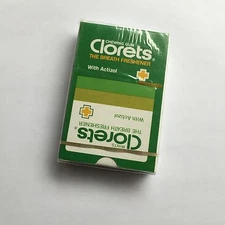 Vintage Playing Cards Advertising Clorets Chewing Gum SEALED Unused Retro 