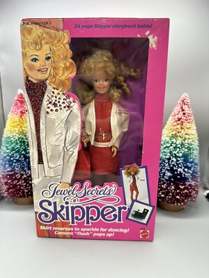 Vintage 1986 Mattel Jewel Secrets Skipper Barbies Younger Sister
