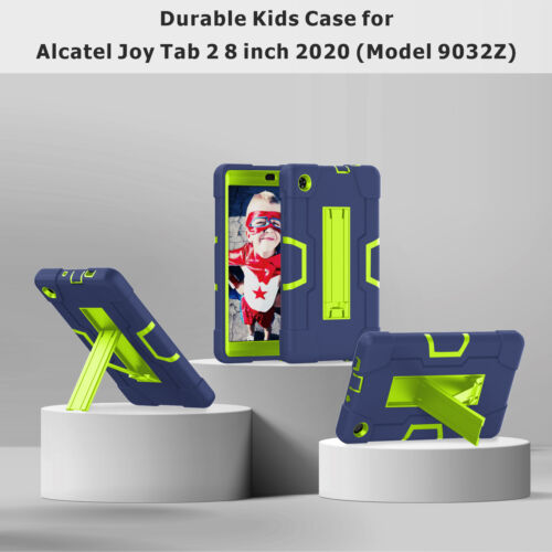 For Alcatel Joy Tab 2 2020 Model (9032Z) 8 inch Case Hybrid Rugged Sturdy Cover - Picture 19 of 107
